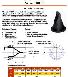Duckbill Check Valve Data | MCL