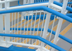 MCL anti-slip coating applied to steps at North Shields Ferry Terminal, Tynedside.