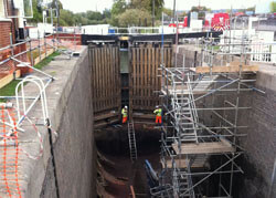 Refurbishment of Diglis Lock Mitre Gates in 2012.
Diglis Lock, Navigation Road, Worcester WR5 3BS