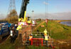 New mitres gates for the kings Lynn Internal Drainage Board at Smeeth Lode Drain, Kings Lynn, Norfolk PE30