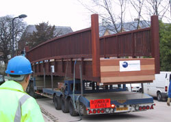 Decking and Timber Cladding on a lorry
