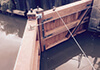 Wooden Flood Gates