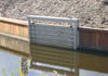 Stainless steel Penstock mounted on timber piles