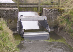 Stainless Steel and HDPE Tilting Weir north Somerset